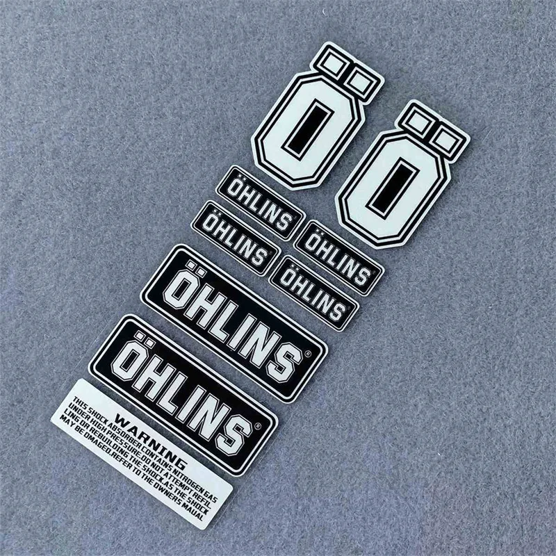 Светоотражающая наклейка OHLINS, гоночная подвеска, модификация амортизатора, декоративная наклейка, водонепроницаемая для kawasaki, аксессуары для мотоциклов