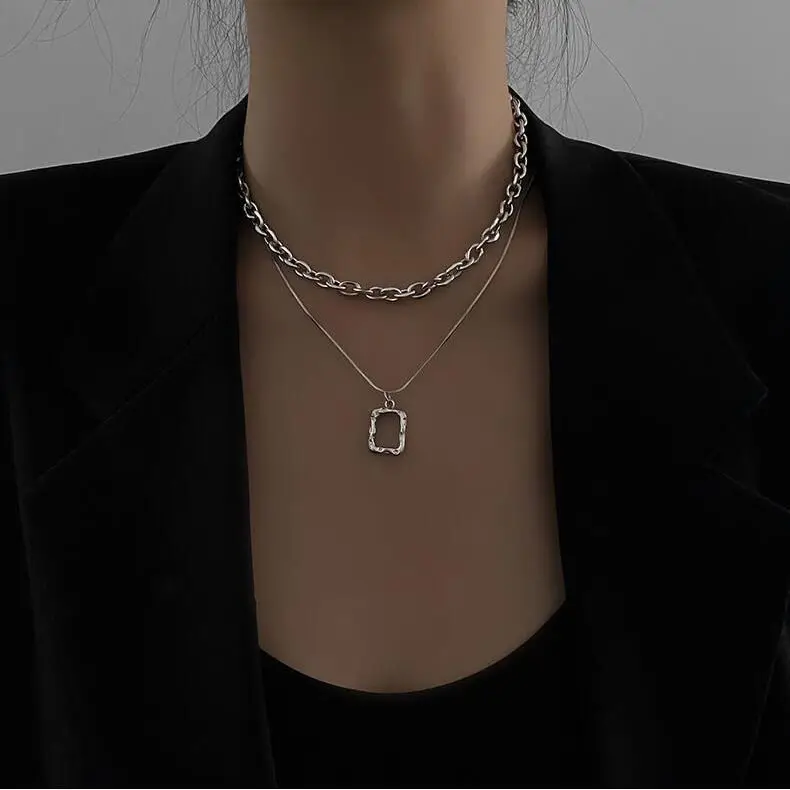 Новинка 2022 геометрический дизайн металлическая квадратная Двухуровневая