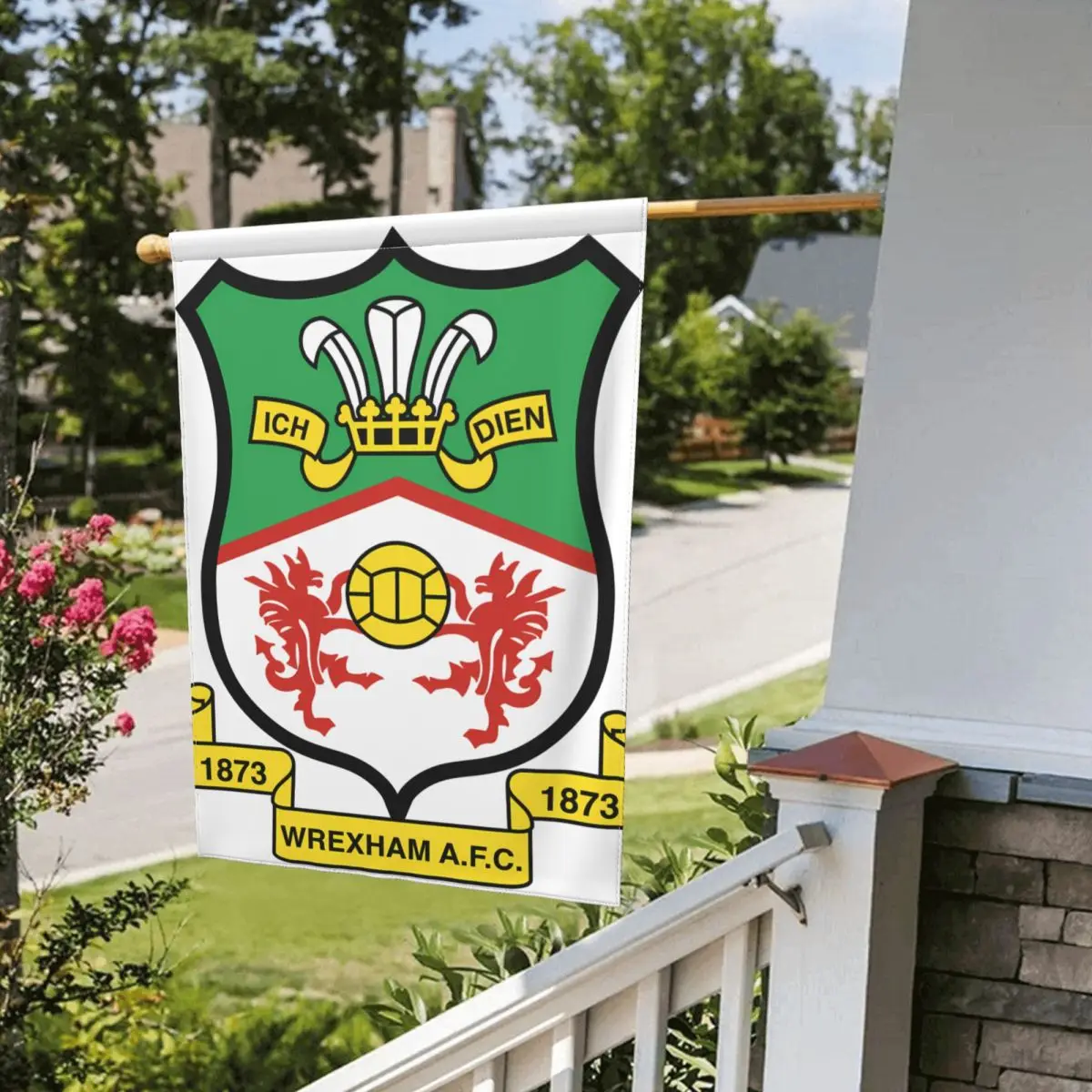 Wrexham украшение для сада флаг двусторонние печатные флаги