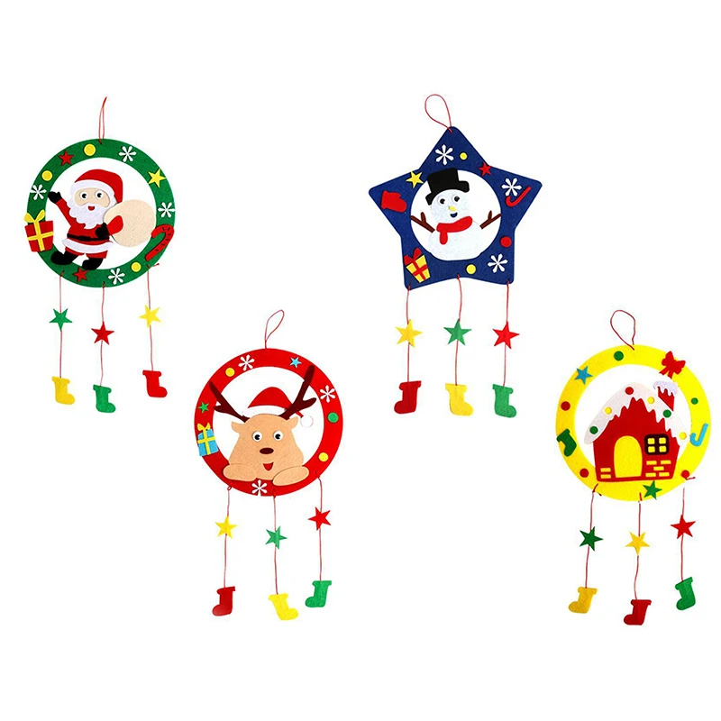 

Kids Child DIY Christmas Wind Chimes Aeolian Bells Educational Toys Craft Kits Xmas Decoration DIY Wind Chimes Aeolian Bells