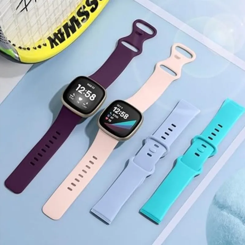 

Silicone Watchband For Fitbit Versa 3 Strap Smartwatch Wristband Accessories correa Sport Bracelet For Fitbit Sense Versa3 Band