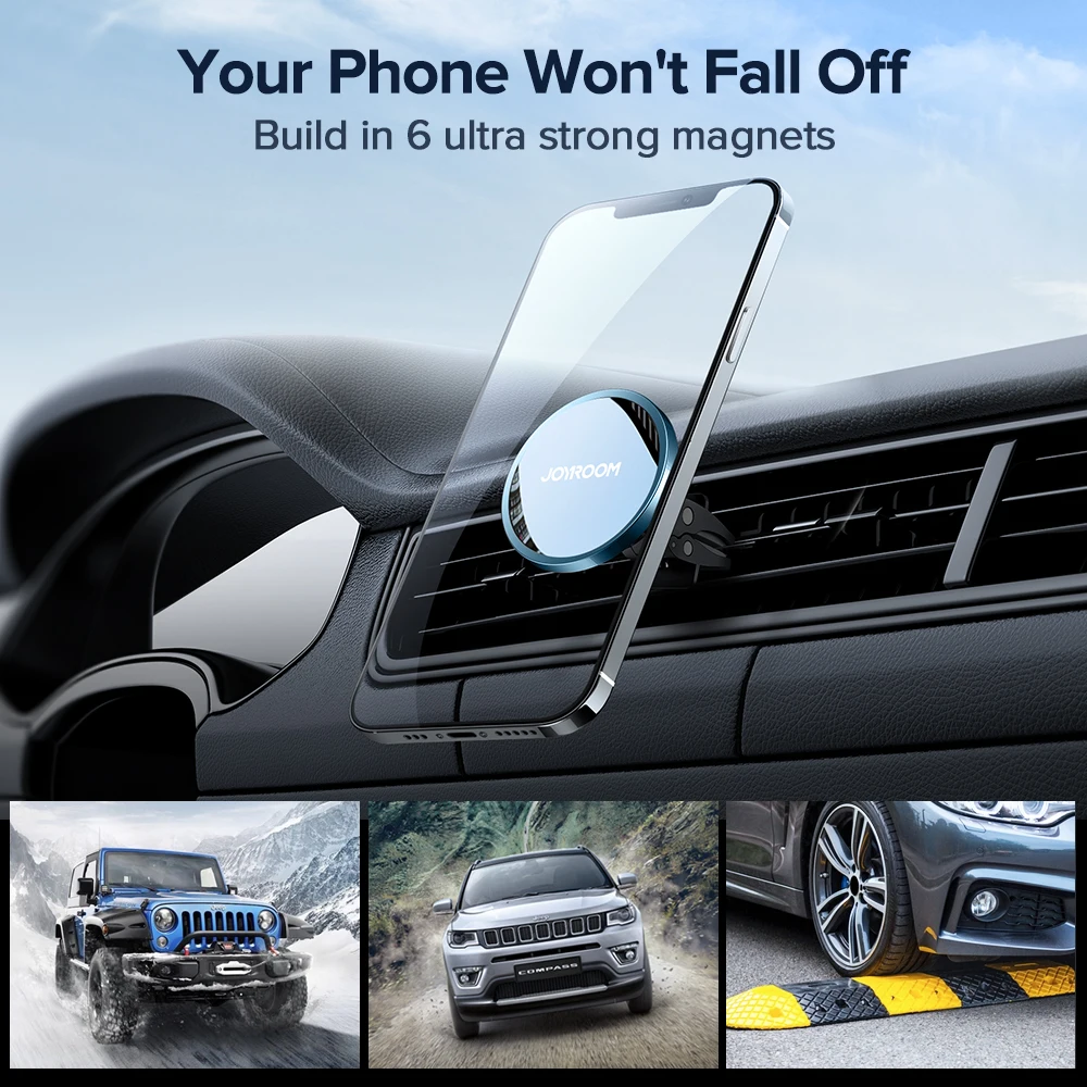 Joyroom15W Qi Magnetic Car Wireless Charger Phone Holder for iPhone 12 Pro Max Wireless Charging Car Phone Holder for iPhone 12