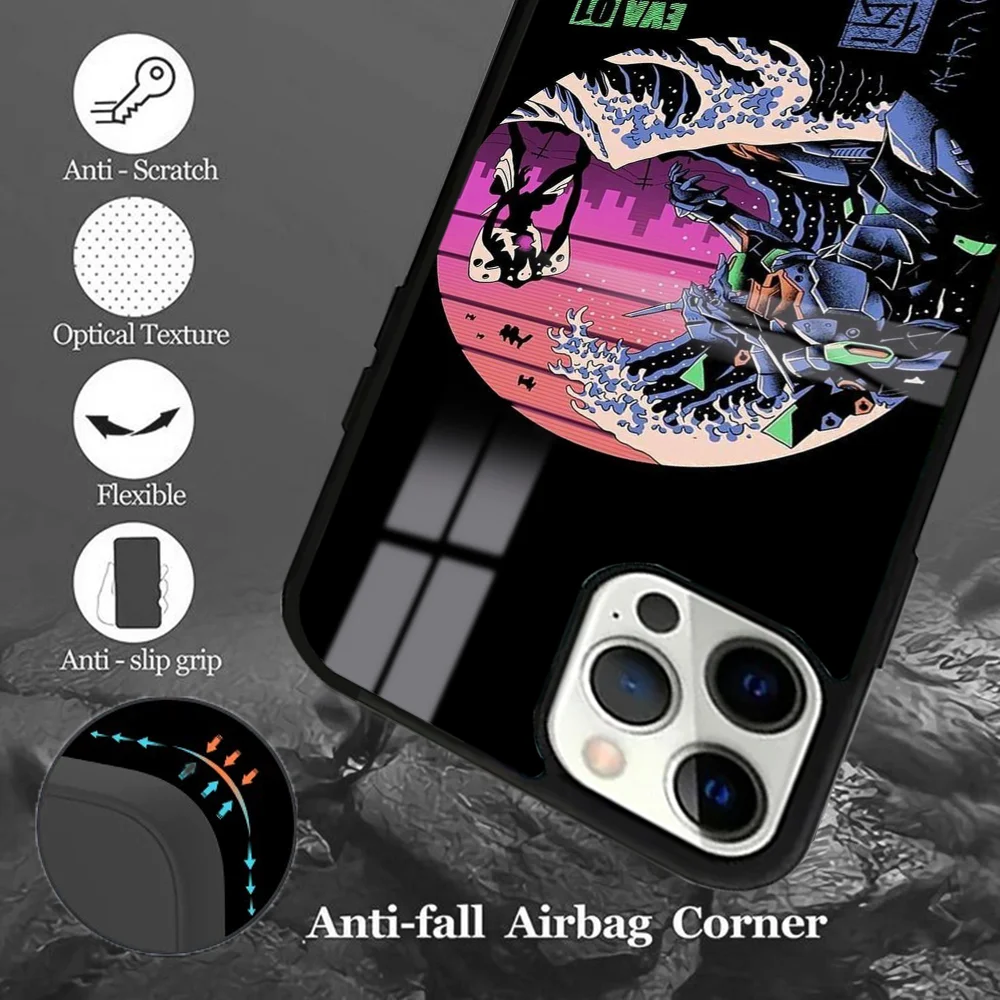 N-Neons G-Genesis E-Evangelions EVA Новый мягкий чехол для телефона IPhone 16 15 14 13 12 11 Pro Max Plus Mini Magsafe