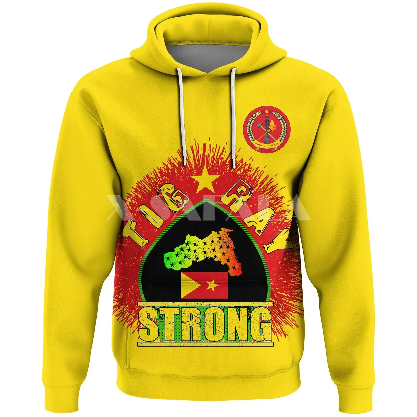 

Эфиопия Tigray сильная Африка 3D печать толстовка мужской женский пуловер на молнии свитшот с капюшоном Джерси в уличном стиле