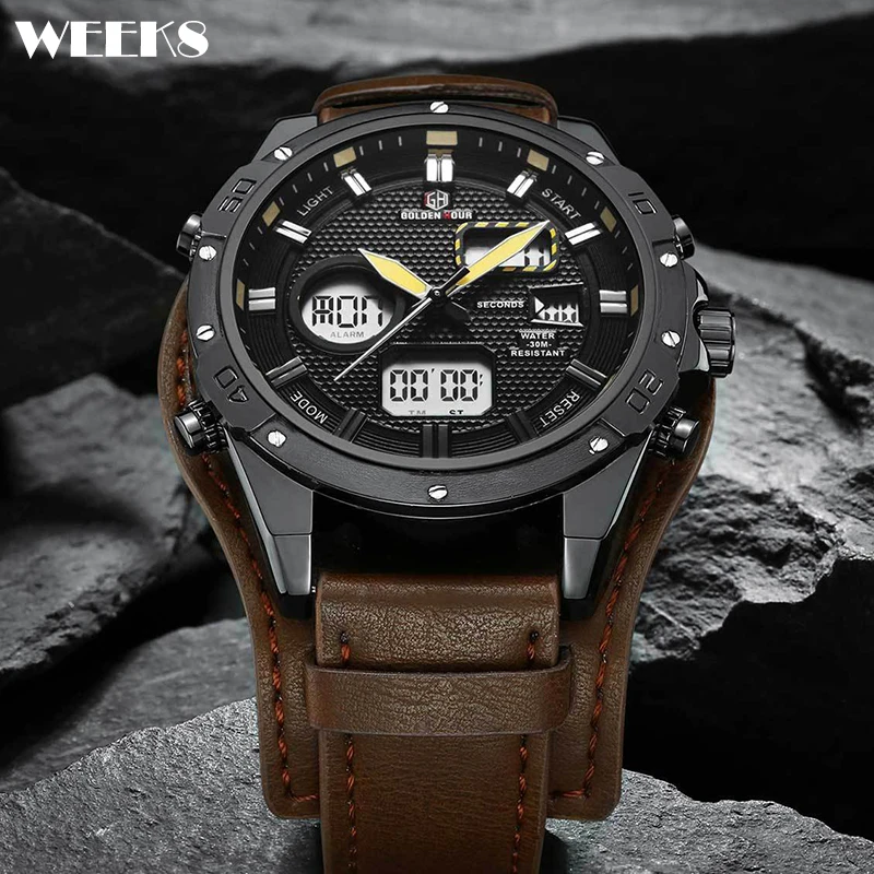 

50mm Dial Mens Watches Large Big Quartz Wristwatch Male Luxury Military Sports Men Bracer Clock Man Orologio Relogio Masculino
