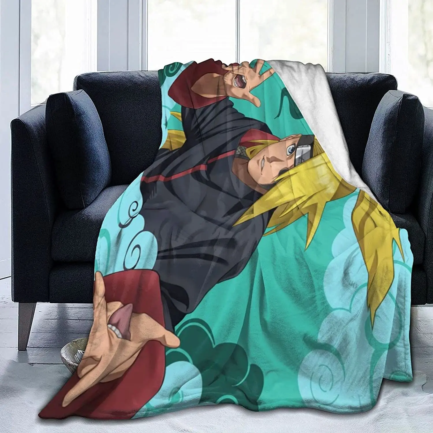 

Deidara Fluffy Soft and Comfortable Blanket, Anime Warm Embrace of Sympathy