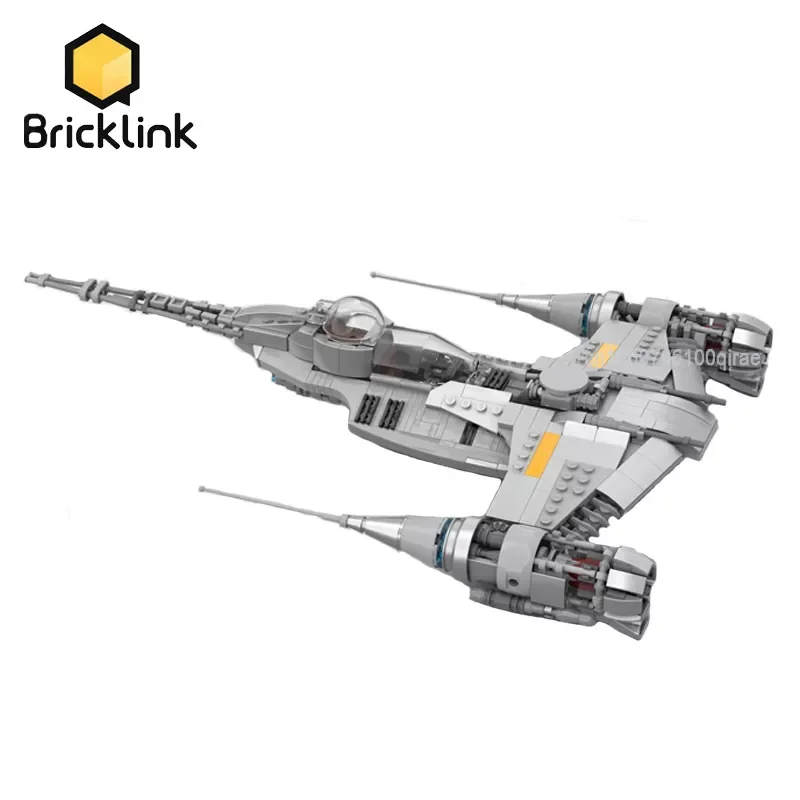 Bricklink Ideas Star Fighter Movie Space Battle Mandalorians Djarin's N-1 Starfighters Spaceship 75325 Building Blocks  Kid Toys