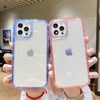 shockproof phone case for iphone 13 12 11 pro max x xr xs 6 7 8 plus 12 mini se tpu clear bumper transparent silicone back cover
