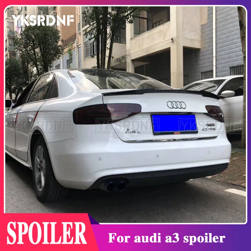 

Задний спойлер из АБС-пластика для Audi A3 S3 4 двери 2014 2015 2016 2017 2018 2019