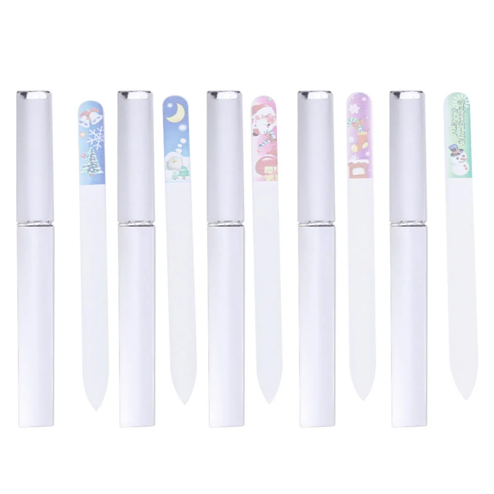 

Пилочки для ногтей, профессиональные двусторонние пилочки для ногтей, с чехлом, 5 комплектов