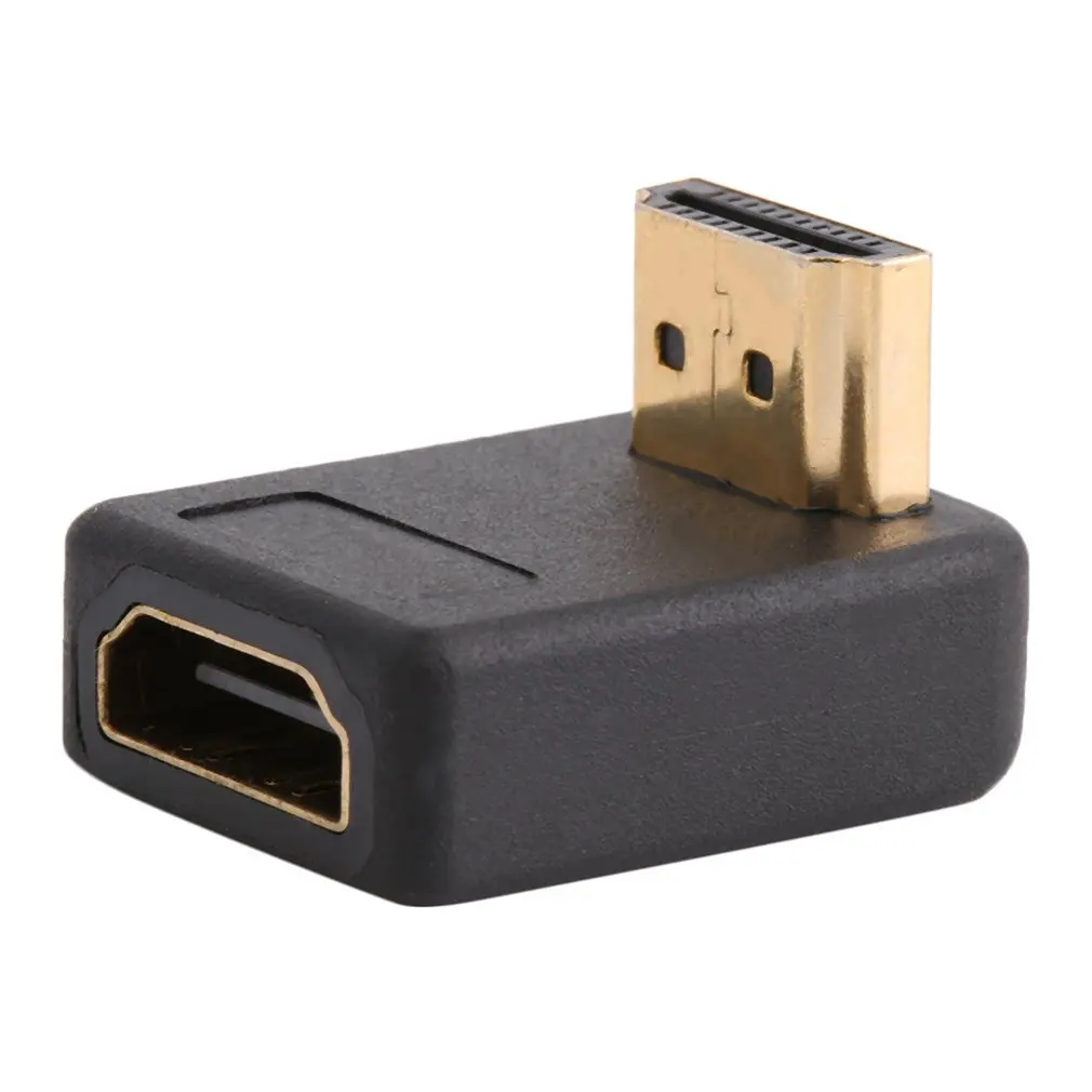 

90 Degree HDMI A Male to Female Port Adapter Right Angle Extension Converter Support High Speed Transmission Rate