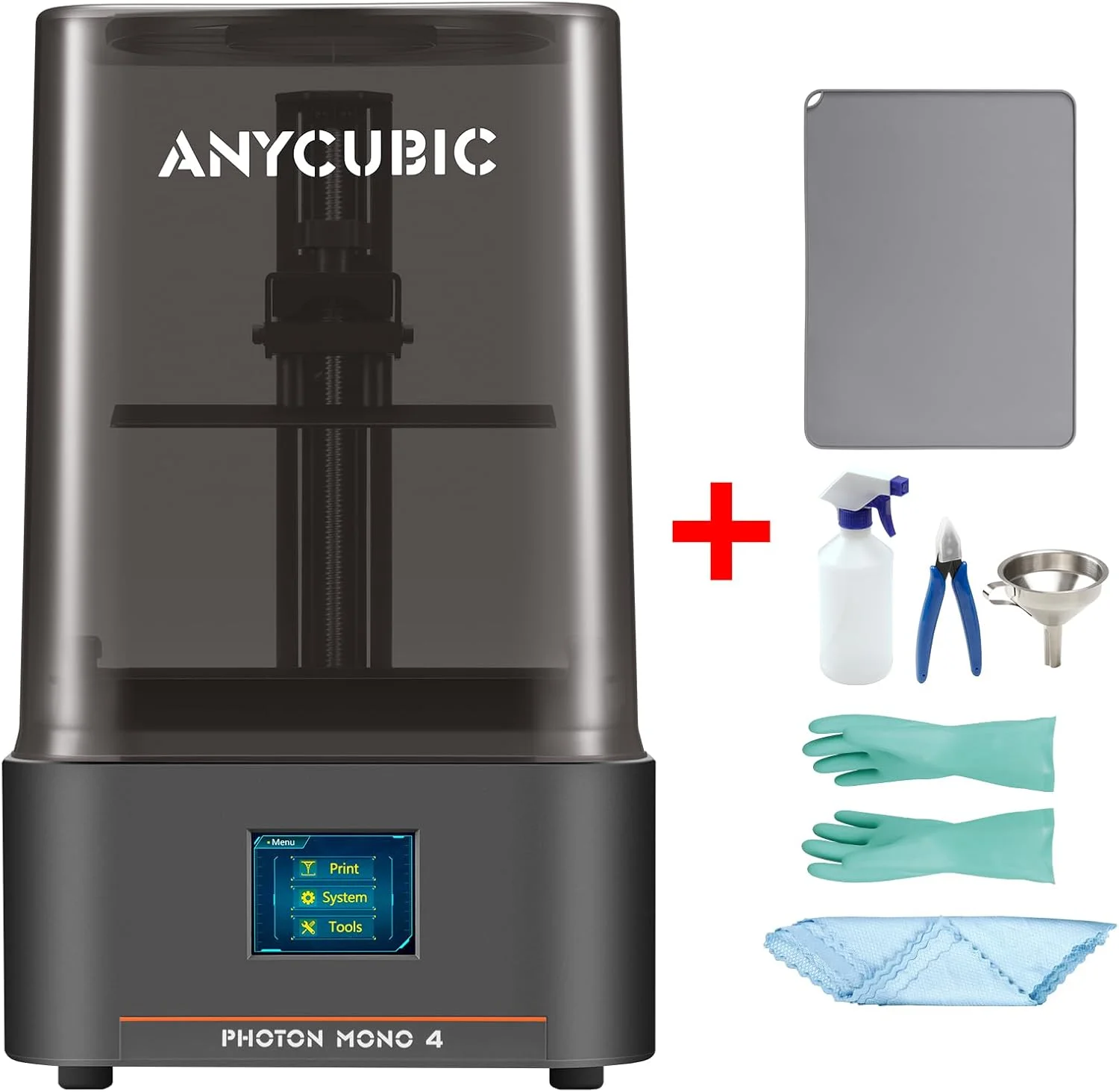 ANYCUBIC Photon Mono 4 Ultra 10K Смола 3D-принтер 7-дюймовый HD-мониноэкран и источник света COB
