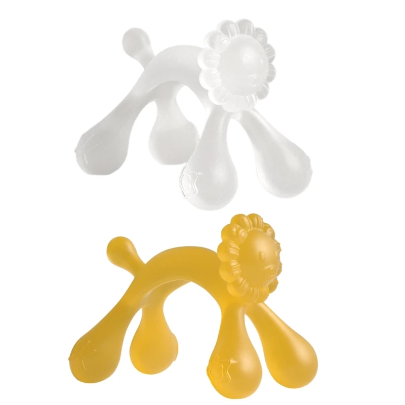 

Мягкая силиконовая Игрушка-прорезыватель для зубов в форме льва, детский Прорезыватель для зубов, сенсорное развитие 1560