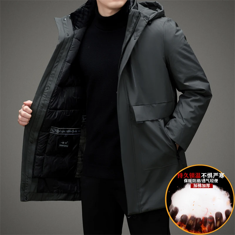 Puffer Jacket Men With Hoodie Thicken Warm Parkas Doudoune Homme Chaquetas Hombre Ceketler Coats Jacke Herren Jackets For Men's