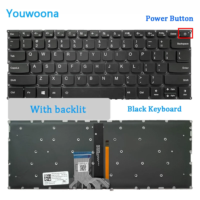 Новая Оригинальная клавиатура для ноутбука LENOVO 6-14IKB K43 K42-80 V720 720S-14 320S-13