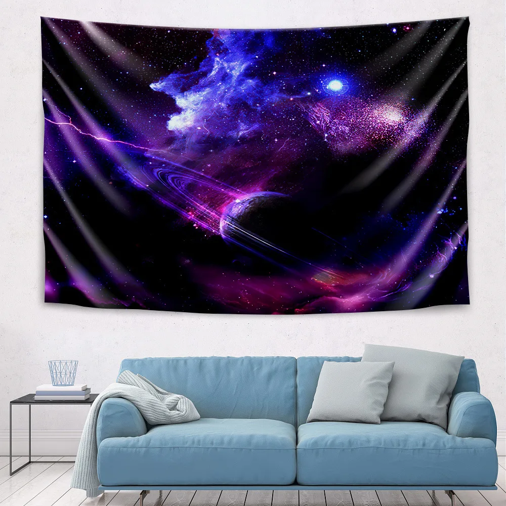 

Galaxy Beautiful Starry Psychedelic Tapestry Wall Hanging Tapestries Hippie Flower Wall Carpets Dorm Decor Starry Sky Carpet
