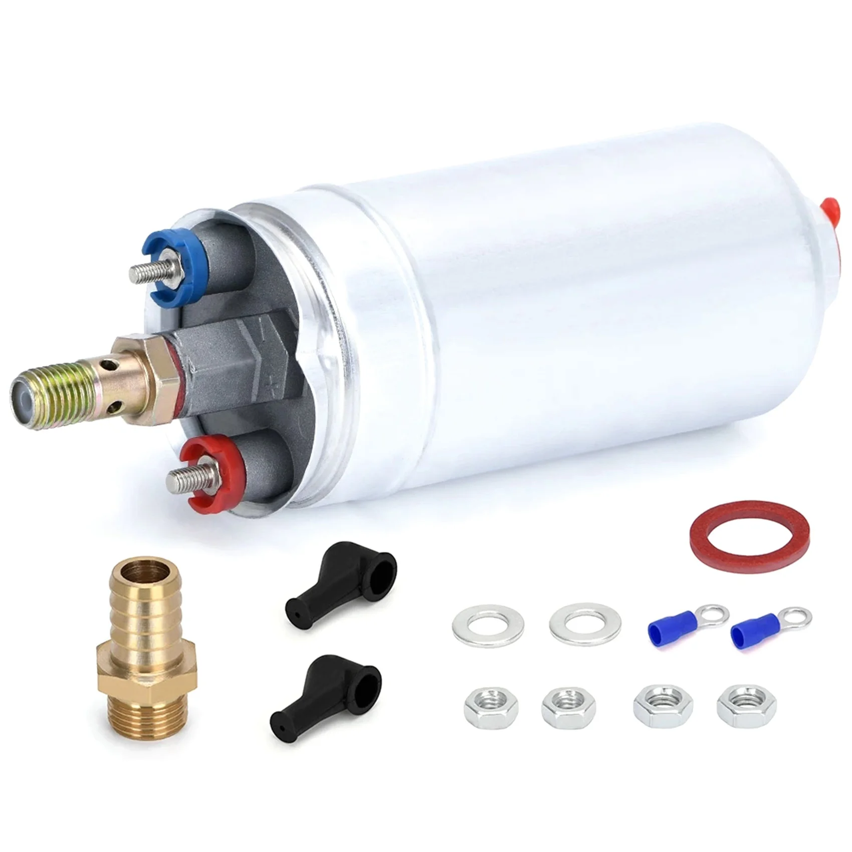 

External Fuel Pump 0580 254 044 Poulor 400Lph Low Pressure Lift Fuel Pump for Honda Toyota Nissan Racing with PQY Pack