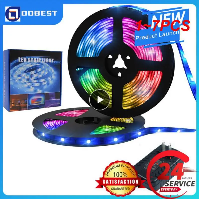 

1~7PCS 5050 RGB Led Strip Lights WS2812B RGBIC USB led strip TV BackLight Room Decoration Led Tape Diode Flexible
