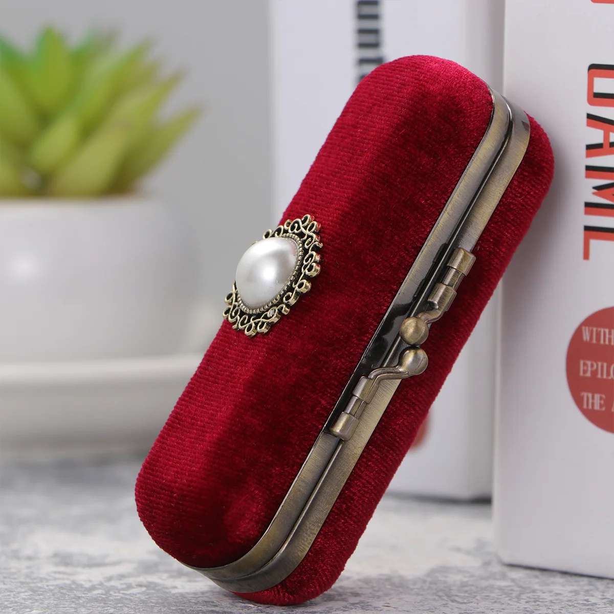 

Lipstick Holder Case Organizer Lip Box Purse Balm Storage Gloss Mirrormakeup Jewelry Vintage Travelcarrypocket Paper