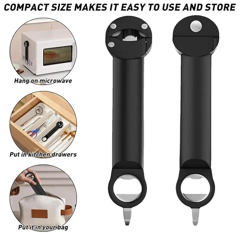 Регулируемая открывалка для бутылок выдвижная магнитная консервных банок