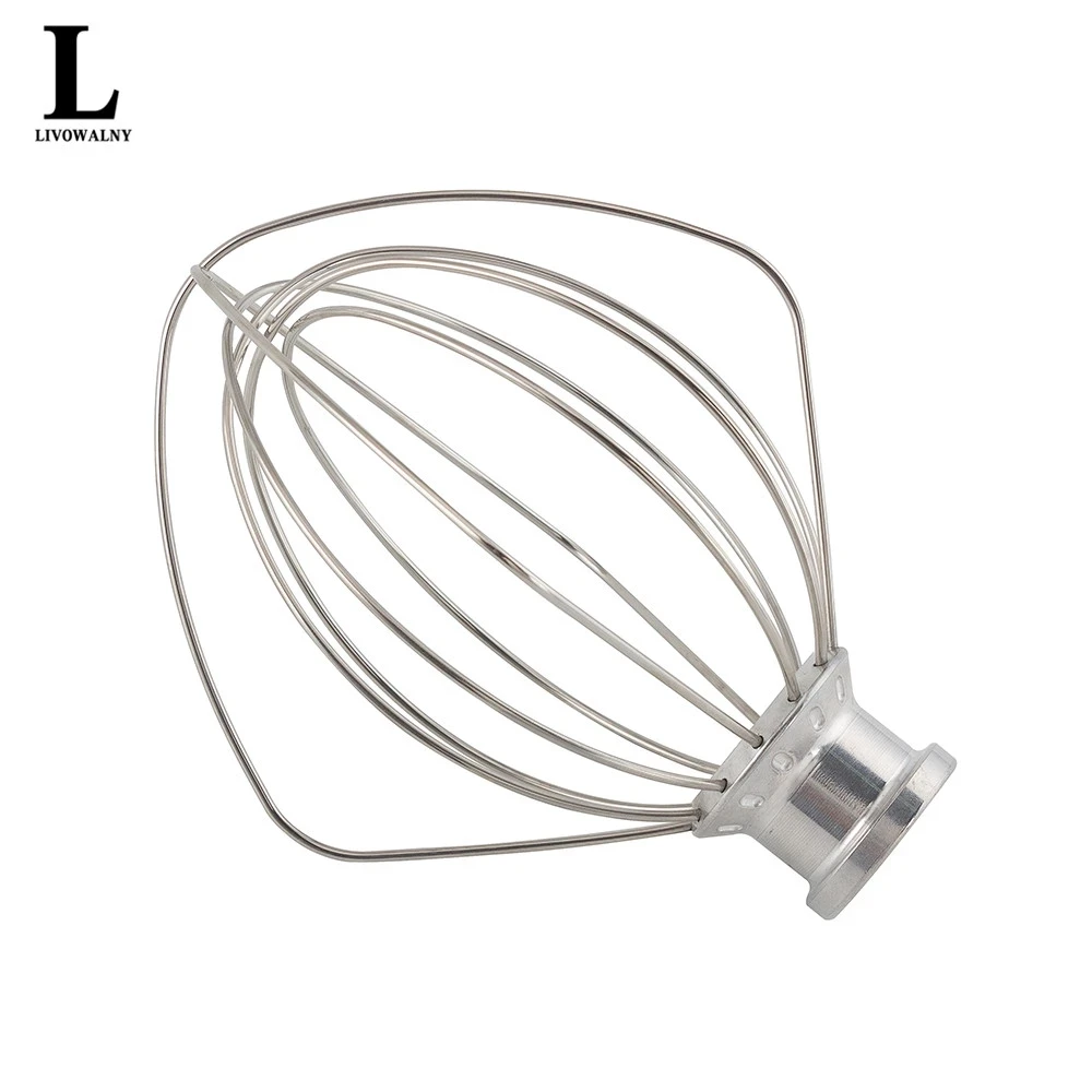 

Egg Whisk For KitchenAid K45WW KSM150 KSM110 KSM103 6-Wire Whip Beater Mixer Attachment