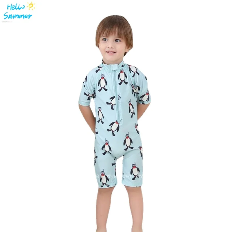 Baby Boys Bath Wear Swimming Bathing Children Boy Wet-suit Kids Party Surfing Sunning Swimsuit | Спорт и развлечения