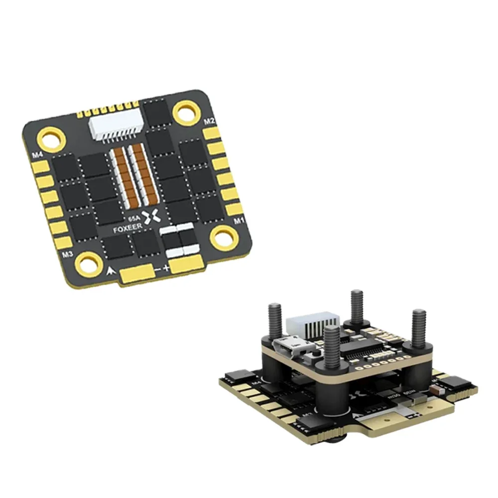 Фото Foxeer Reaper F4 128K Mini 45A / 60A / 65A BLheli32 4-в-1 Бесколлекторный ESC DSHOT1200 3-6S 3-8S для RC FPV гоночных и фристайл дронов №3