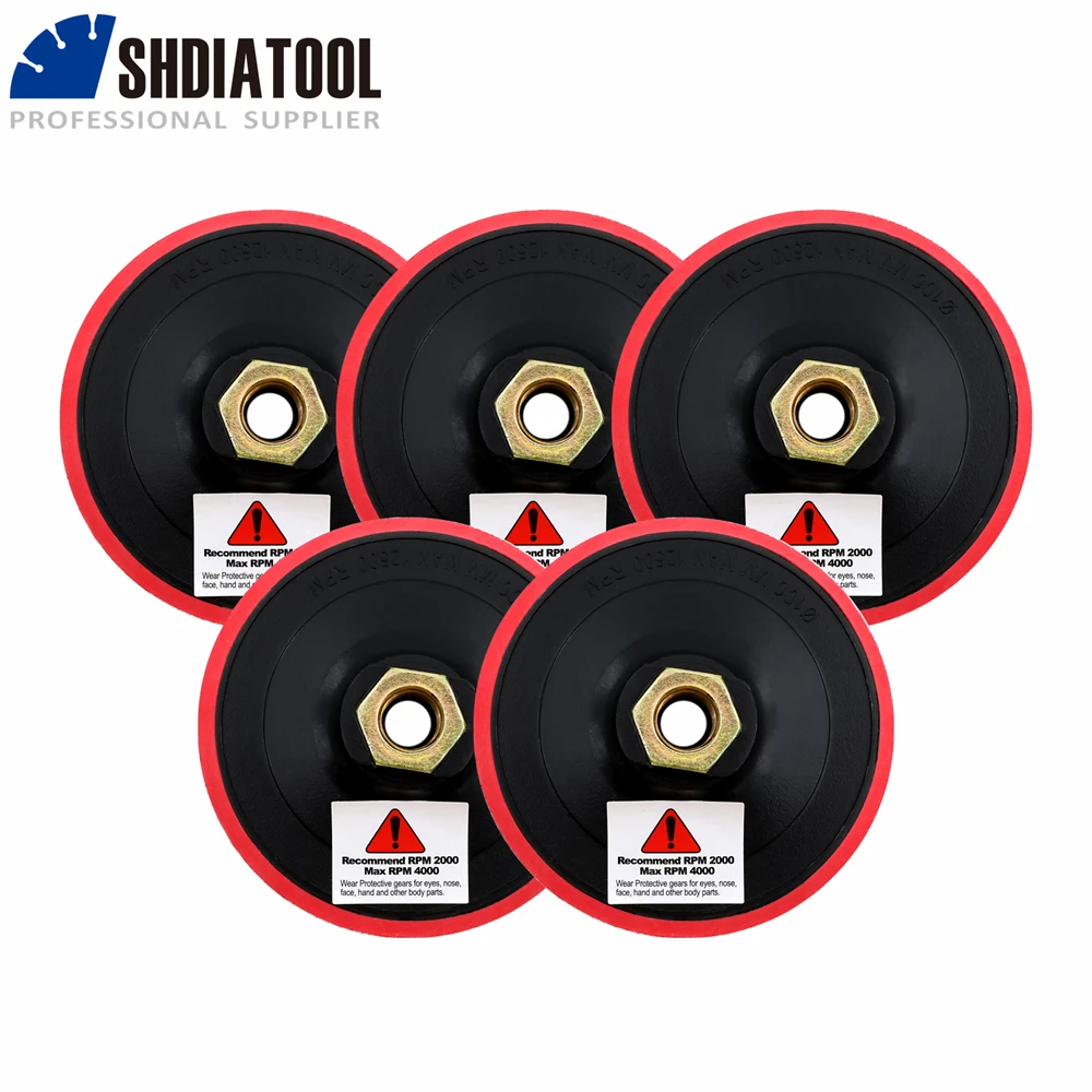 

SHDIATOOL Пенопластовые полировальные накладки 1/2/5 шт., 4 дюйма