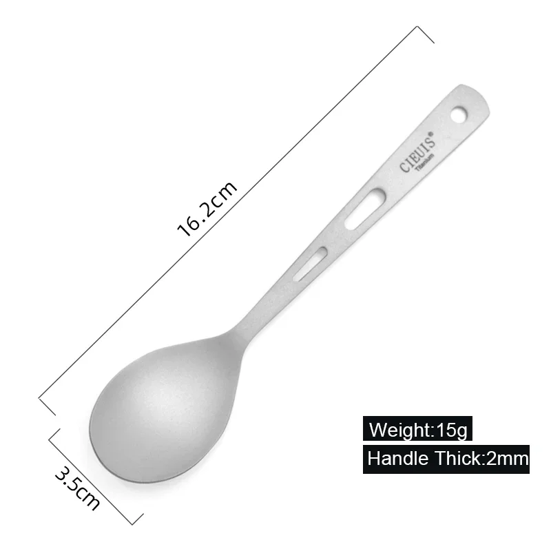 Cieuis титановые столовые приборы многоразовая ложка набор споров легкая столовая