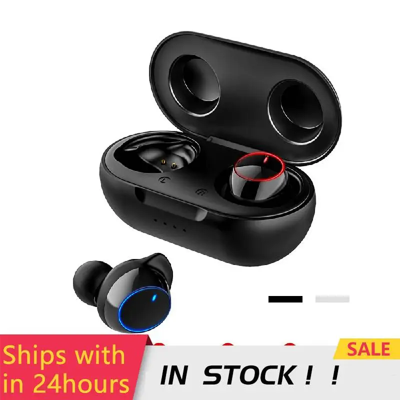 

Wireless Earphones Sports Waterproof TWS 5.0 Wireless Earbuds Adaptor Use For Television With Mic Touch Control TWS Earpiece