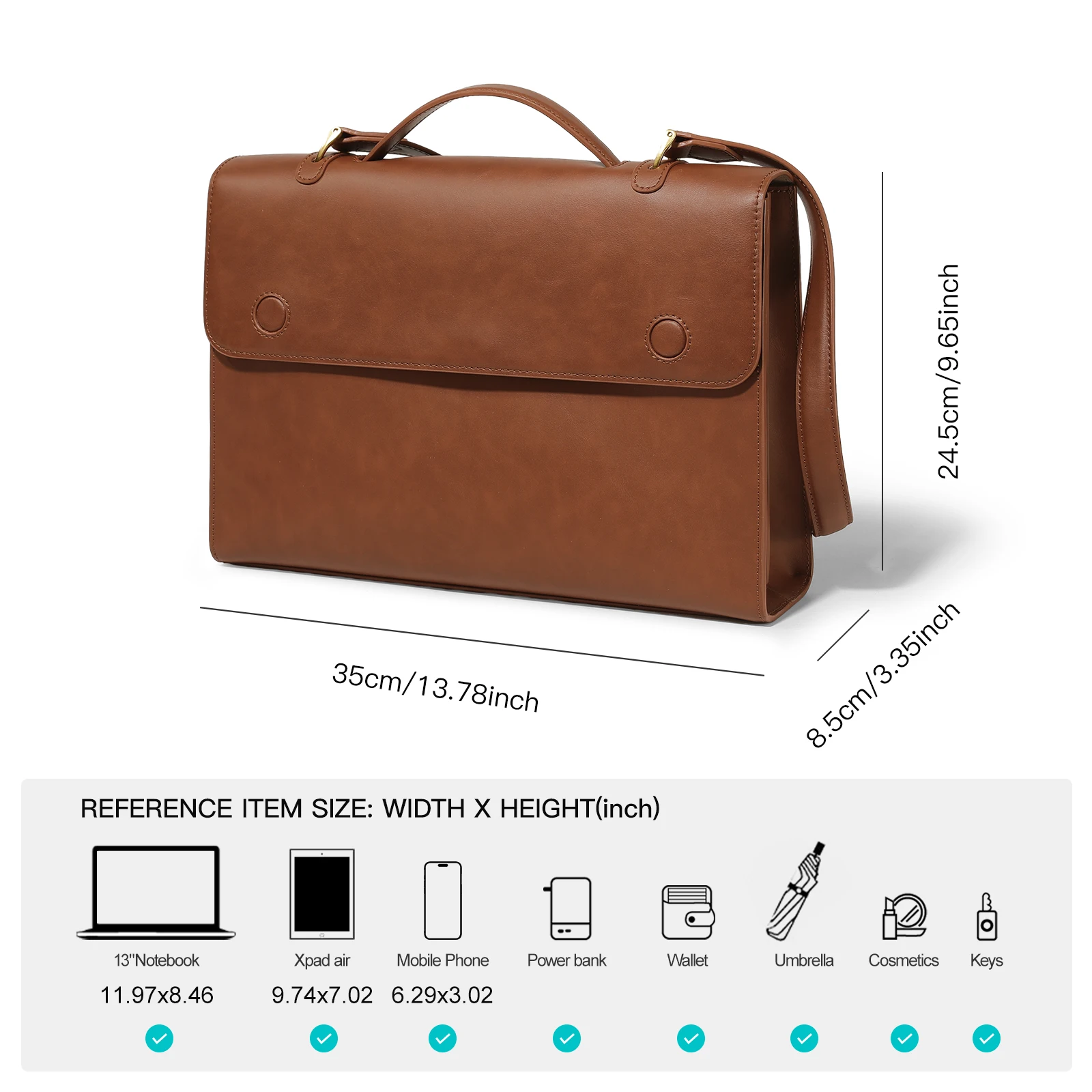 Винтажный роскошный портфель ITAMOOD вместительная сумка для поездок оригинальная