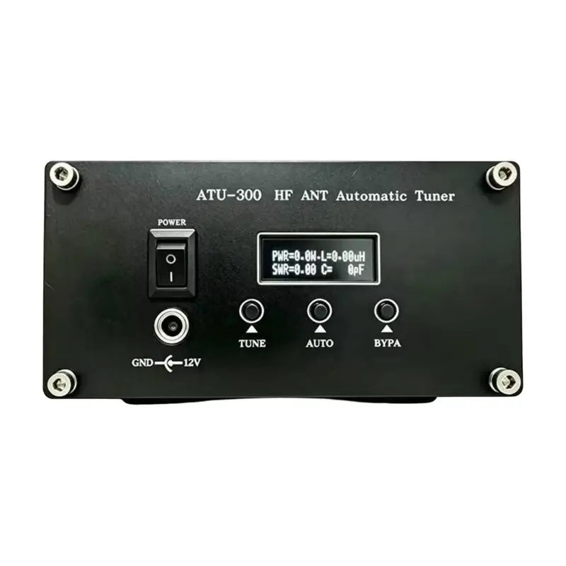 Фото Устройство согласования импеданса ATU-300W 1.8-54 МГц, автоматический антенный тюнер для коротких волн с 0.91-дюймовым OLED-экраном, SWR LC №4