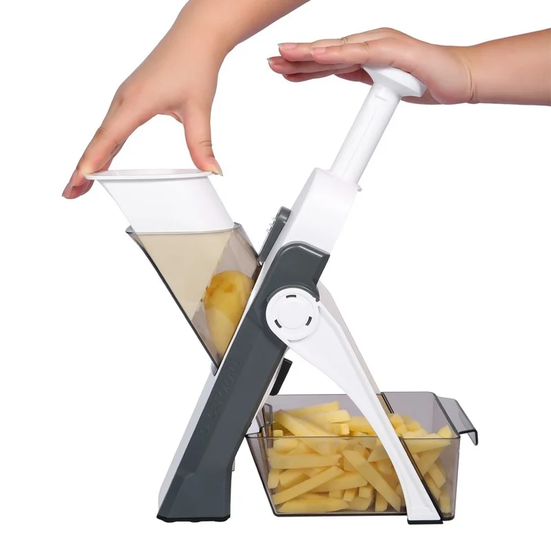 

Kitchen Accessories Mandoline Slicer, ONCE FOR ALL. Vegetable Slice, Food Chopper, Cutter, Dicer Fruit, French Fry, Julinner