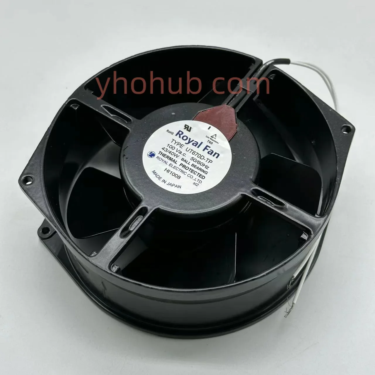 Фото Royal Fan UT670D-TP AC 100 В 43/40 Вт 2-проводной серверный охлаждающий вентилятор №1