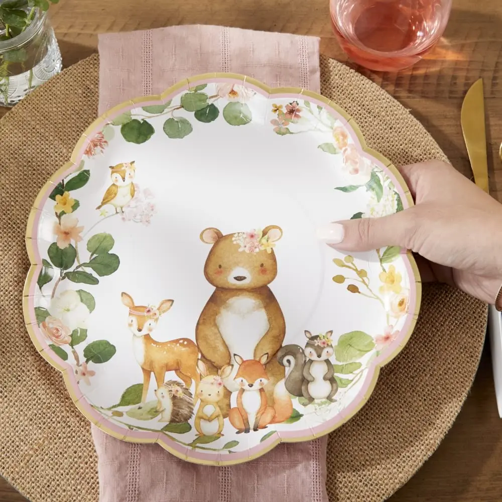 

Safari Disposable Dishes Forest Animals Disposable Tableware Boy Girl Birthday Party Decor Wedding Bachelor Party Paper Plates