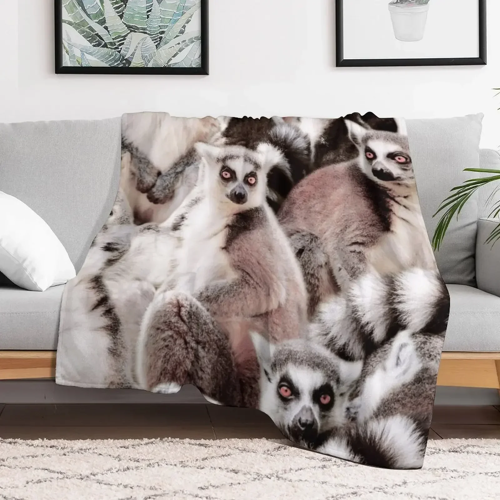 Одеяло Lemurs зимние кровати декоративные одеяла для диванов