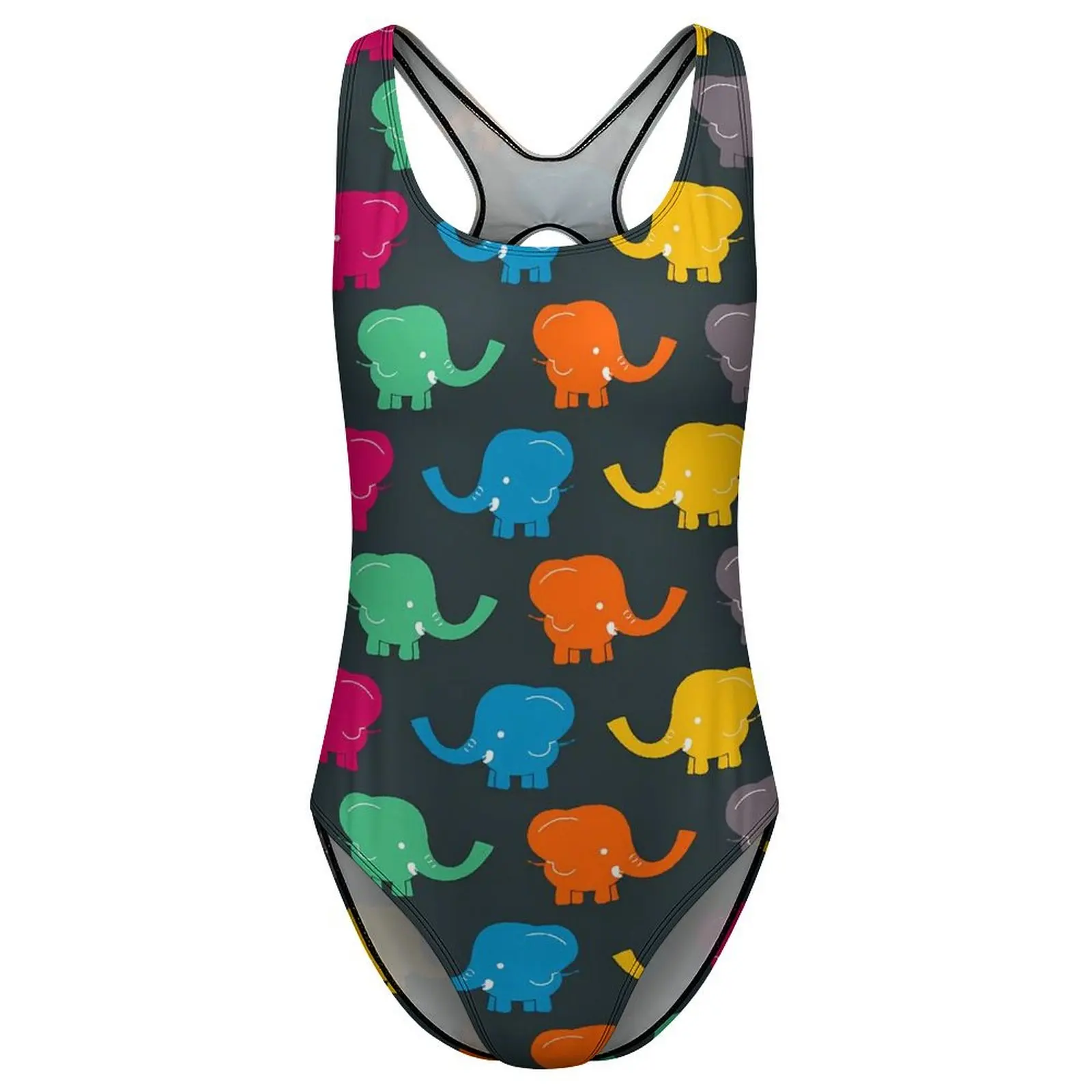 Детский раздельный купальник в виде слона яркий дизайнерский слитный для пляжа