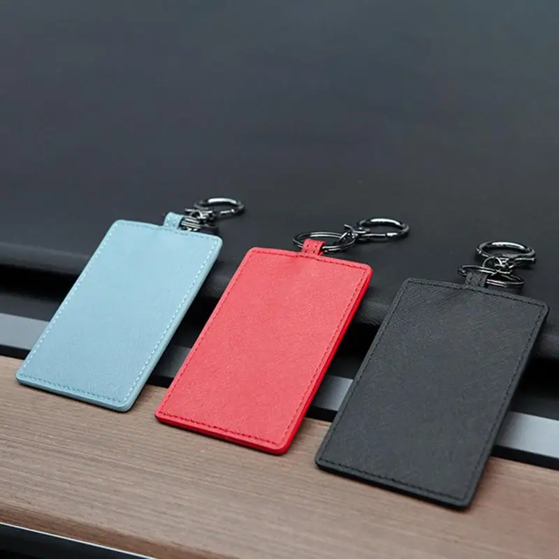 

Keychain Holder Card Cover For Tesla Model 3 Y 2017-2022 2023 For Tesla PU Leather Keychain Bag Key Card Protector Cover