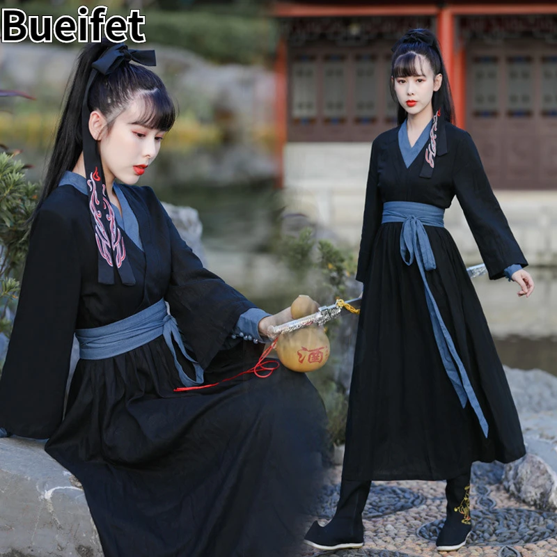 

Traditional Hanfu Tang Dynasty Ancient Costumes Hanfu Dress Couple Dance Clothes Classical Swordsman Clothing Han Dynasty Dress