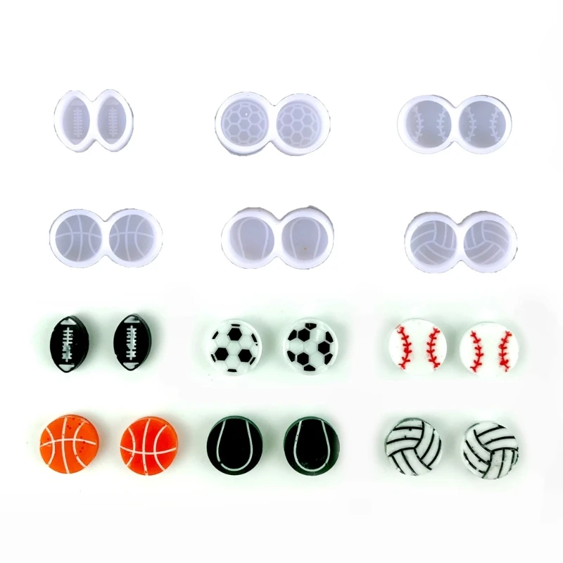 

Earring Stud Resin Silicone Molds Charms Epoxy Resin Casting Mold for DIY Crafts