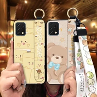 ring Anti-dust Phone Case For UMIDIGI A11S Dirt-resistant Soft Lanyard Wristband Kickstand Original