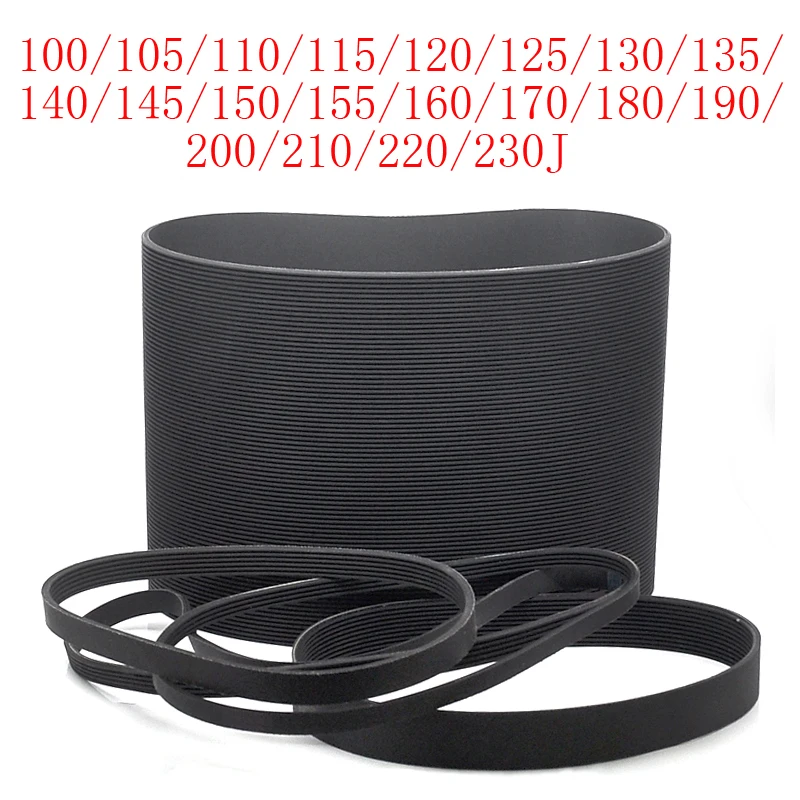

100J 105/110/115/120/125/130/140/170/180/190/200/210/220J Rubber Multi - Wedge Belt Poly Rib Wedge Belts Transmission PJ Groove
