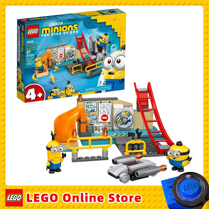 

LEGO & Minions The Rise of Gru: Minions in Gru’s Lab 75546 Building Toy for Kids an Exciting Toy Lab Set with Kevin Otto Minions