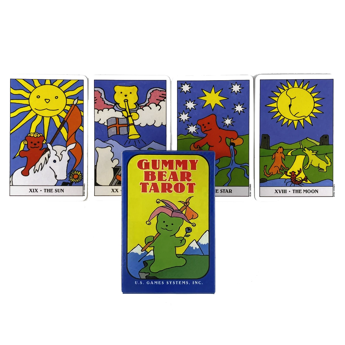 

Карточки-Таро Gummy Bear с PDF электронным руководством, книга о удаче, настольная игра для семейной вечеринки, гадания, колода-подарок