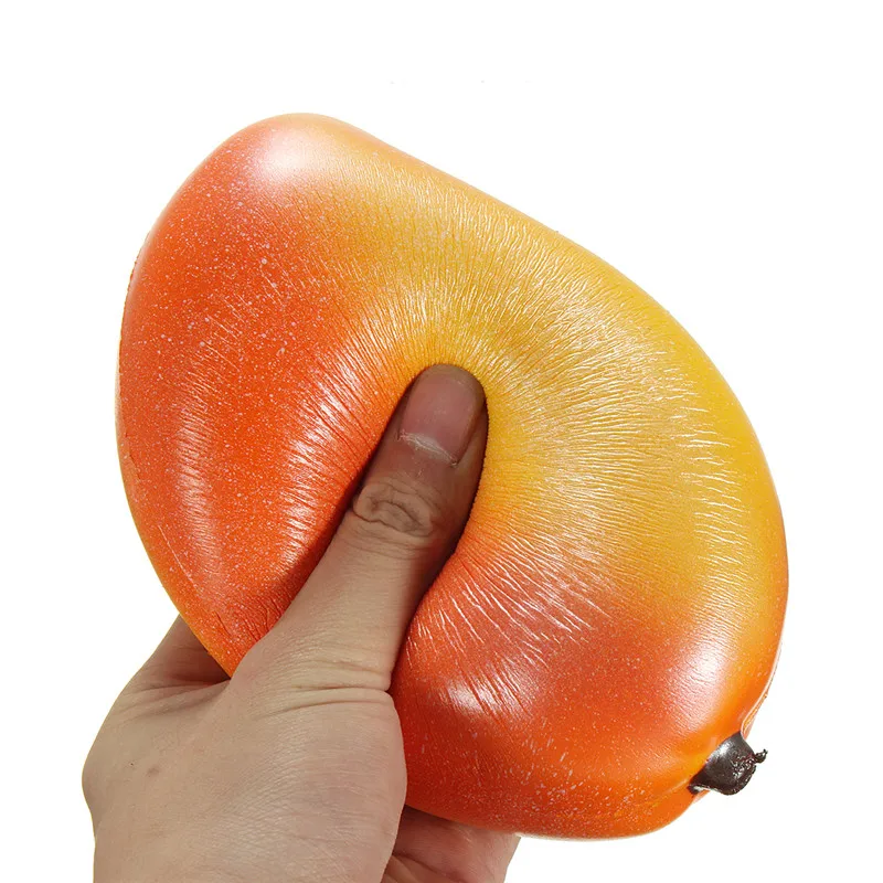 

16cm*9cm PU Jumbo Colossal Squishy Mango Rebound Super Slow Rising Scented Fun Toy Gift
