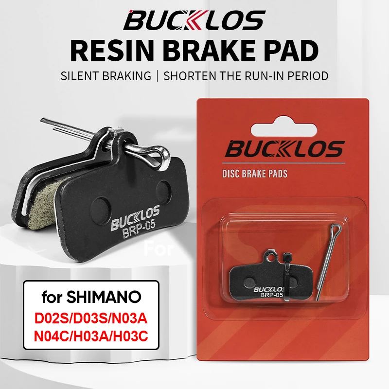 Фото BUCKLOS велосипедные тормозные колодки из смолы для SHIMANO N03A H03A D03S, гидравлические дисковые колодки для горного и шоссейного велосипеда, износостойкие дисковые тормозные колодки MTB №1