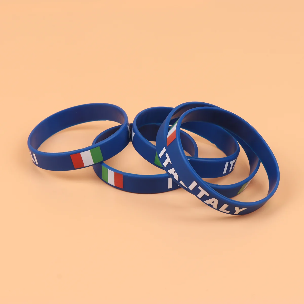 

Silicone Bracelet Wristbands Flag Country Wristband Bracelets Rubber Sports Italy Men Hand Ring Fan Party Fashion Printed