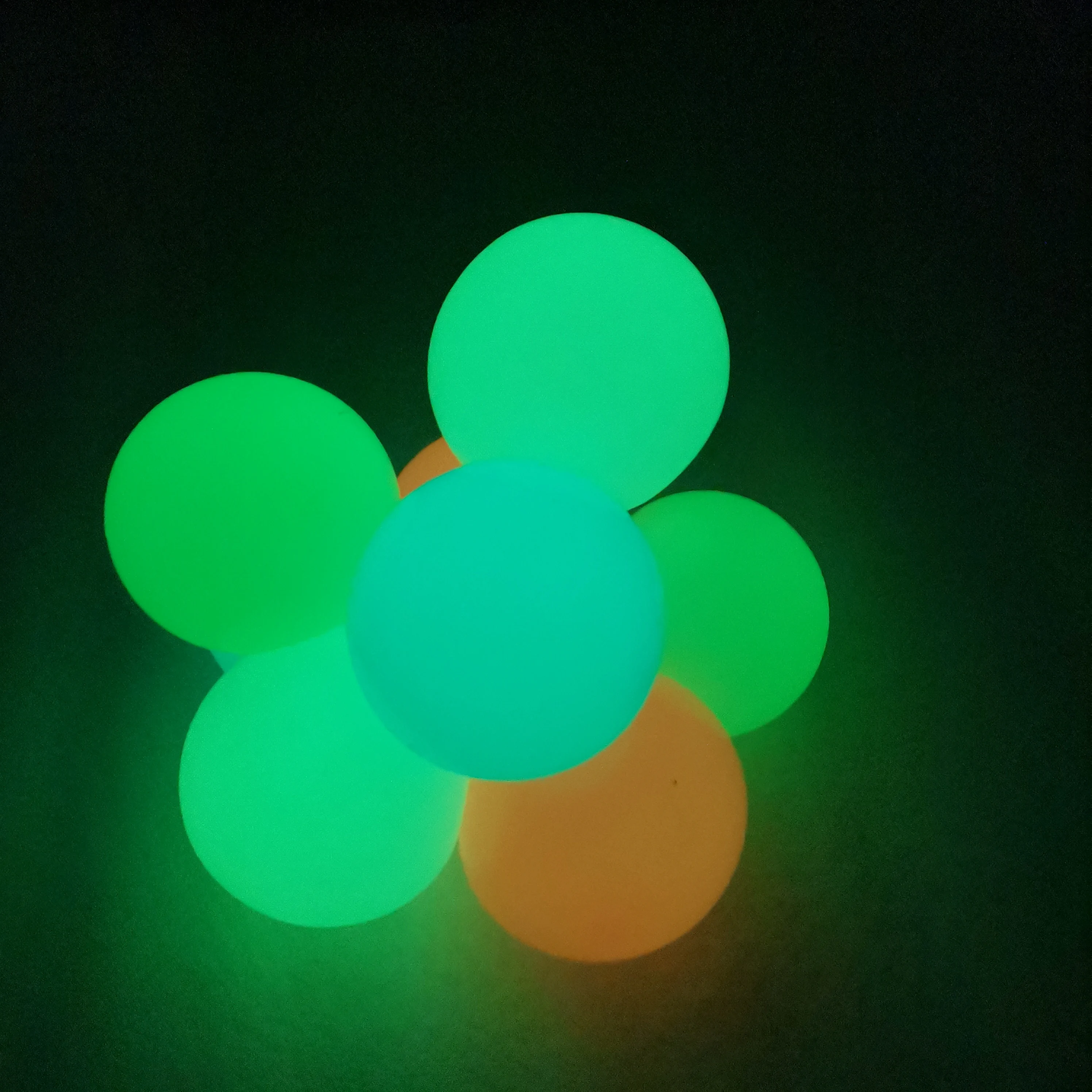 

4.5cmCeiling Sticky Wall Balls Luminous Glow In The Dark Squishy Anti Stress Balls Fluorescent Soft Squeeze Fidget Toys For Kids