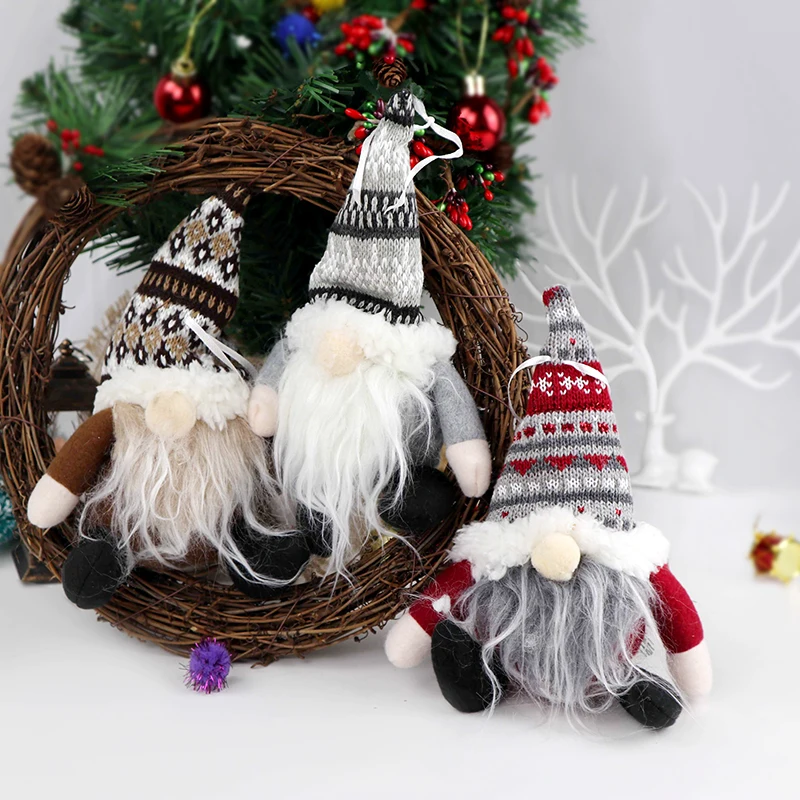 

Merry Christmas Ornament Christmas Faceless Doll Xmas Tree Hanging Pendant Home Decoration Xmas Navidad Natal New Year Kids Gift