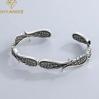 xiyanike vintage unique design wing cuff bangle bracelet for women girl trendy jewelry party gift couples accessories %d0%b1%d1%80%d0%b0%d1%81%d0%bb%d0%b5%d1%82
